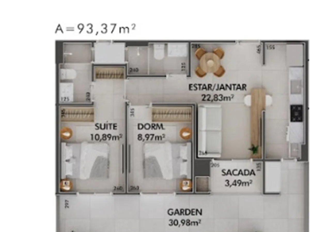 Apartamento de 2 Dormitorios en Venta en Cacupé, Florianópolis — Estrada Haroldo Soares Glavan — Cacupé