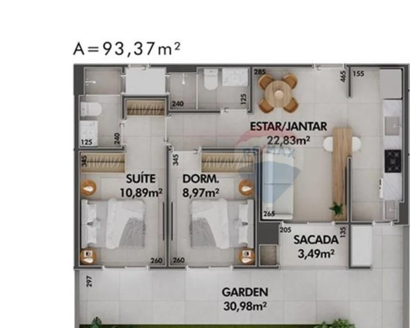 Apartamento Garden à Venda – ADORE | CACUPÉ, Florianópolis, 2 Dormitórios, 93,37 m² — Cacupé