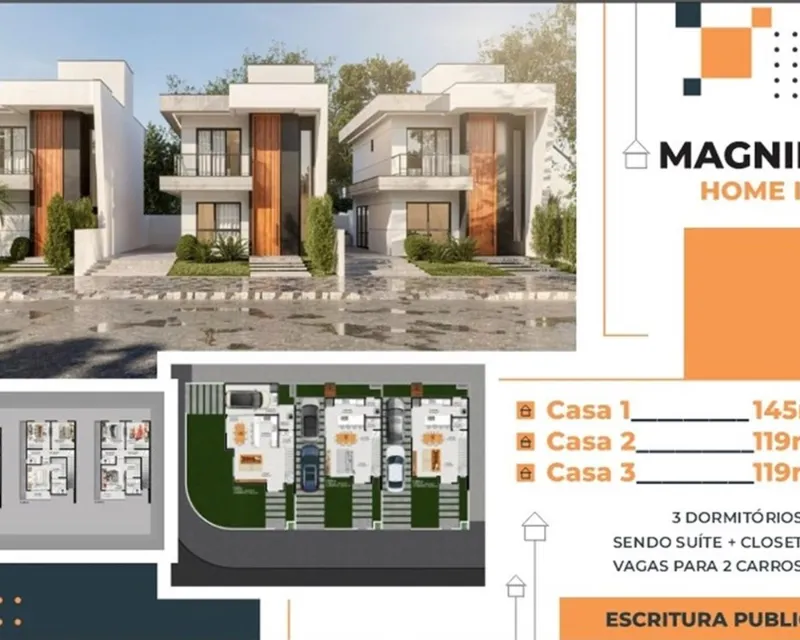 Casa Nova 3 Dormitórios à Venda em Ingleses, Florianópolis — Ingleses