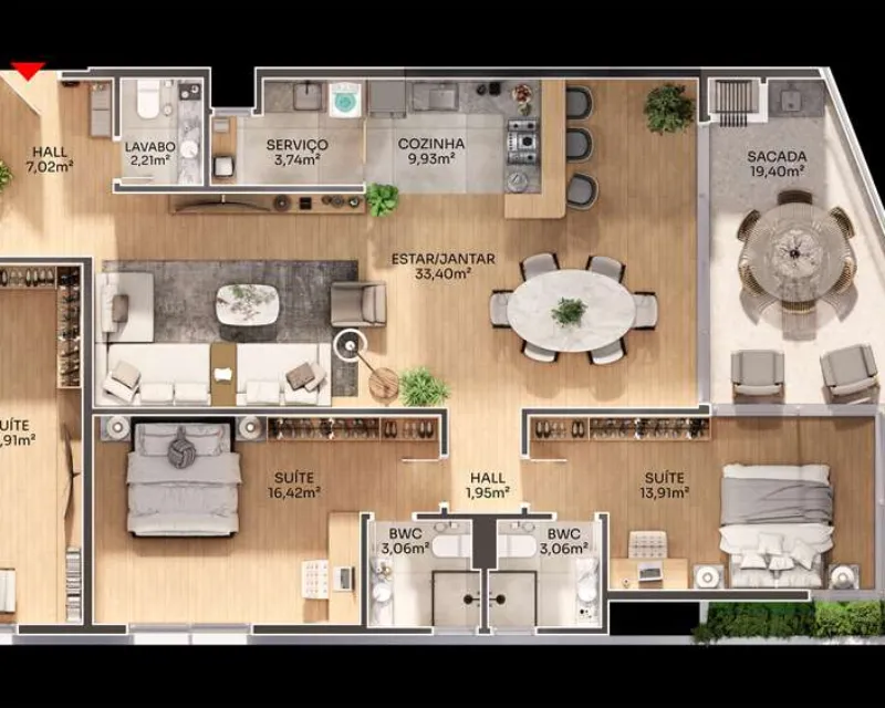 Apartamento 3 Suites con Vista al Mar — Maxxi View, Canasvieiras, Florianópolis — Canasvieiras