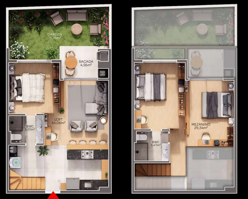 Apartamento 3 Dormitorios en Construcción en Jurerê, Florianópolis — Jurerê Internacional